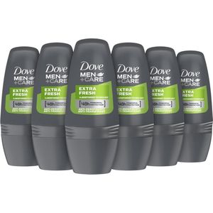 Dove Men+Care Extra Fresh Anti-Transpirant Deodorant Roller - 6 x 50 ml - Voordeelverpakking