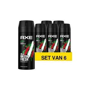 Aanbieding: Axe Africa deodorant - body spray (6x 150 ml)