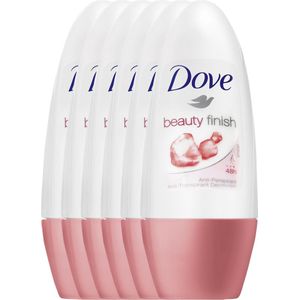 Dove Beauty Finish Women - 6 x 50 ml - Deodorant Roller - Voordeelverpakking