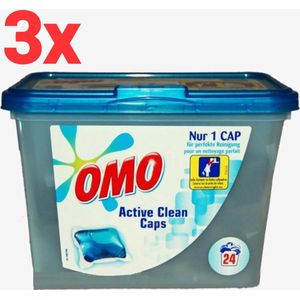 Omo wastabletten - Active Clean 72 wasbeurten (3 x 24 wasbeurten)