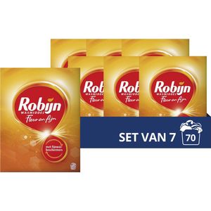 7x Robijn Waspoeder Fleur & Fijn 10 Wasbeurten 550 gr