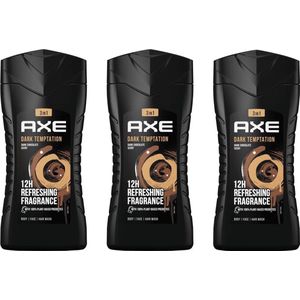 Axe Dark Temptation - 3 x 250 ml - Douchegel - Voordeelverpakking