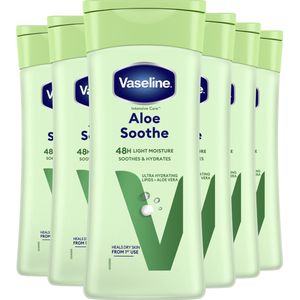 Vaseline Intensive Care Bodylotion - Aloe Soothe - met Ultra-Hydrating Lipids en aloë vera - 6 x 200 ml