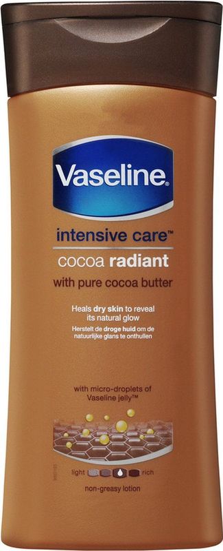 Vaseline - Cocoa Radiant - Bodylotion - 200 ml - Cacaoboter