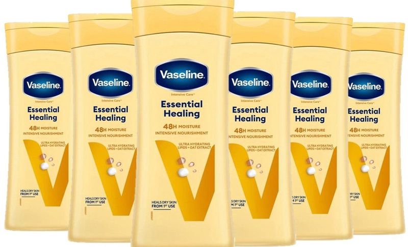 Vaseline Bodylotion Essential Healing - 6 x 400 ml - Voordeelverpakking