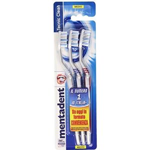 Mentadent Toothbrush medium - 3 stuks