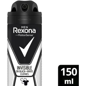 Rexona Men Invisible Black+White Anti White Marks Deodorant - 150ml