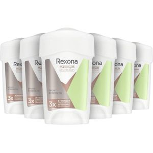Rexona - Maximum Protection Sport Strength - Deodorant Stick - 6 x 45 ml