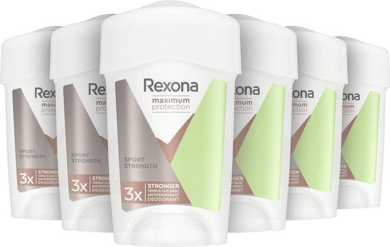 Rexona - Maximum Protection Sport Strength - Deodorant Stick - 6 x 45 ml