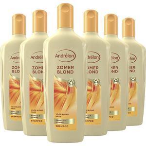 Andrélon Zomerblond - 6 x 300 ml - Shampoo - Voordeelverpakking