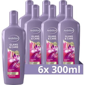 Andrélon Glans & Care Shampoo - 6 x 300 ml - Voordeelverpakking