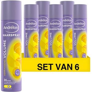Andrélon Haarspray - Verrassend Volume - gaat pluis tegen, verrijkt met UV-filter - 6 x 250 ml