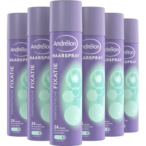 Andrelon Styling Haarspray - Fantastische Fixatie - maakt je haar niet plakkerig of hard - 6 x 250 ml