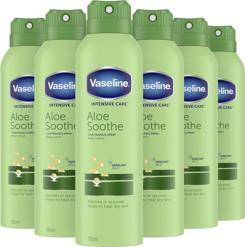 Vaseline Lotion Spray AloeFresh 6 x 190 ml