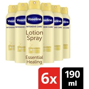 Vaseline Spray Essential Healing Bodylotion  - 6 x 190 ml - Voordeelverpakking