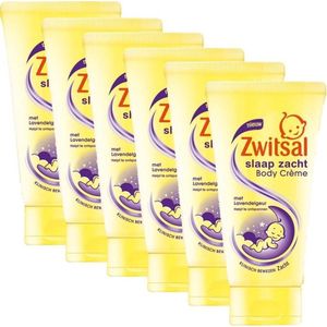 6x Zwitsal Body Crème Slaap Zacht 150 ml