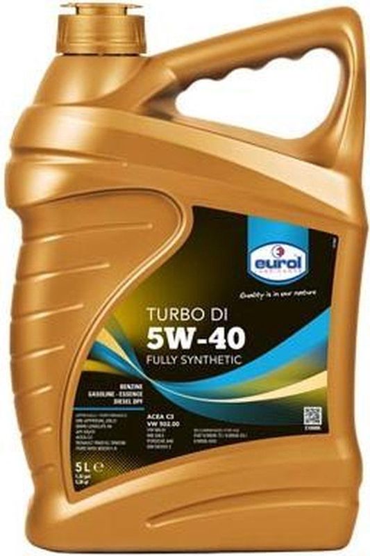 Eurol - Turbo DI - Vol-synthetische Motorolie - 5W-40 - Geschikt voor VAG-groep