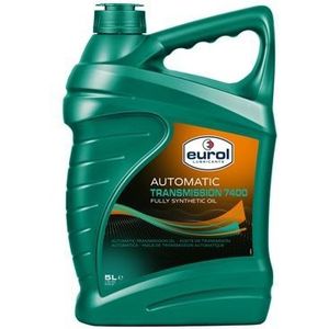 Versnellingsbakolie Eurol Atf 7400 5l Audi, Bmw, Cadillac, Chevrolet, Chrysler, Citroen, Ds, Ford, Honda, Hummer, Hyundai, Infiniti, Jeep, Kia, Land Rover, Lexus, Lotus, Man, Maybach, Mazda, Mercedes-Benz, Mitsubishi, Nissan, Opel, Peugeot, Pontiac, Porsche, Puch, Rolls-Royce, Saab, Skoda, Spyker, Ssangyong, Toyota, Volkswagen, Volvo Eurol E113647-5l