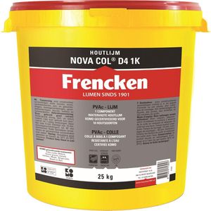 Frencken Houtlijm Nova Col D4 1K Emmer 25kg