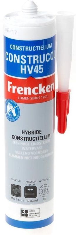 FRENCKEN - ConstruCol HV45 - Constructielijm - 290ml - Isocyanaatvrij