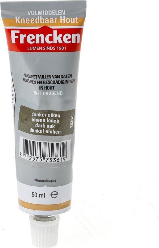 Frencken Kneedbaar hout - Donker Eiken - 50ml