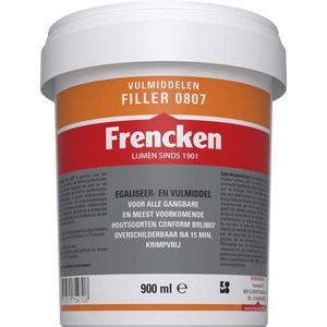 Frencken houtvulmiddel - filler 0807 - krimpvrij - 900 ml