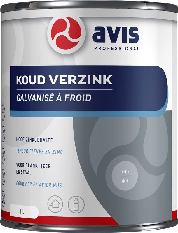 Avis - Koud Verzink - Metaalverf - Zinkstofcompoundverf - 1 Liter
