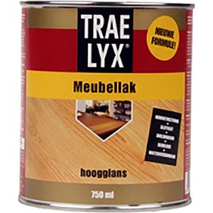 Trae-Lyx Project Meubellak - Hoogglans 0,75 Liter - Deur & Kozijn Meubels Transparante Lak & Olie - Waterbasis - Verfwinkel is tot 50% goedkoper
