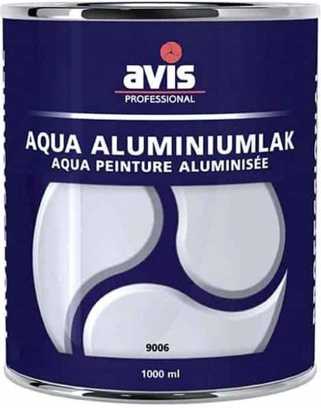 Avis Aqua - Aluminiumlak - Metaaleffect - Sneldrogend - Voor Binnen
