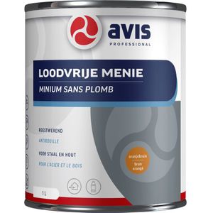 Avis - Loodvrije Menie - Oranjebruin - Mat - 12 m²/liter