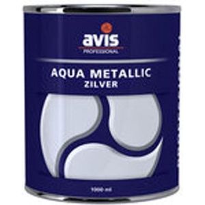 Avis - Aqua Metalliclak - Zilver - 125 ml - Waterbasis Verf
