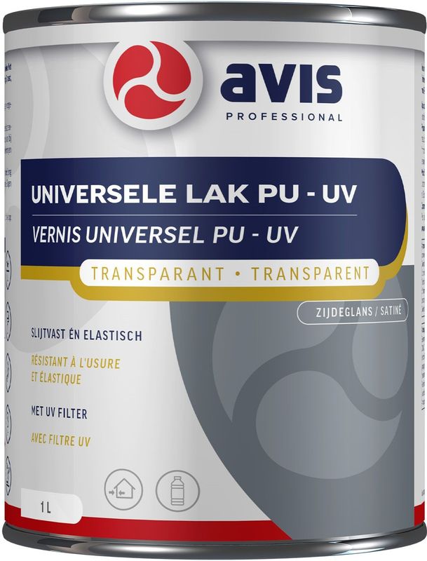 Avis - Universele Lak PU - UV Zijdeglans - Blanke Lak - Polyurethaan