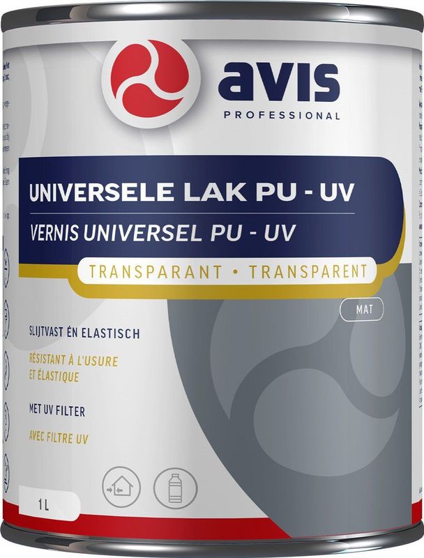 Avis - Universele Lak - Transparant - Waterbasis - Slijtvast
