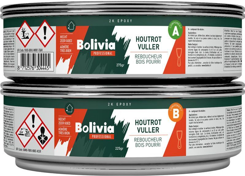 Bolivia 2k Epoxy Houtrotvuller 500 Gram
