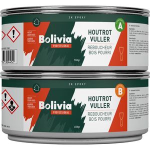 Bolivia - 2K Epoxy Houtrotvuller - Crème - 2 Componenten Epoxyhars