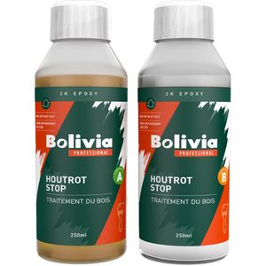 Bolivia - Houtrotstop 2K - 500 ML - Houtreparatie Vulmiddelen - Transparant