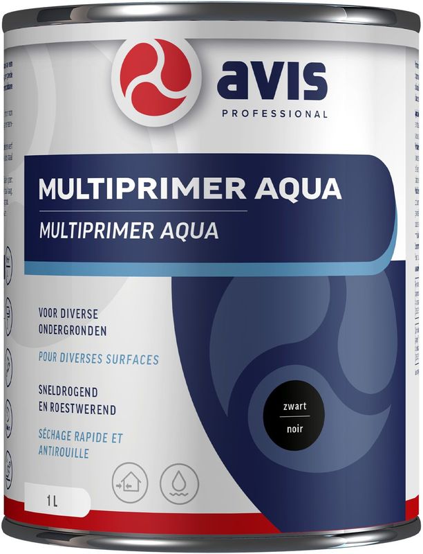 Avis - Aqua Multiprimer - Grondverf - Wit - Waterbasis - 250 ml