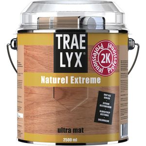Trae-lyx Naturel Extreme Lak Ultramat 2KBlanke lak 2,5 LTR