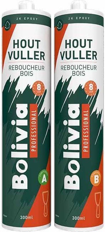 Bolivia - Epoxy Houtvuller 2K - Houtreparatie - 600 ML - Oplosmiddelvrij