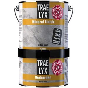 Trae-Lyx Mineral Finish 2K - Ultra Mat 2,5 liter - Transparante Lak & Olie - Waterbasis - Verfwinkel is tot 50% goedkoper