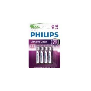 Philips AAA Lithium Ultra Batterijen - 4 stuks