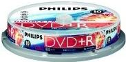 Philips DVD+R double layer 10 stuks in cakebox
