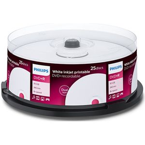 Philips DVD+R DL 8.5GB - 25 Stuks - Supersnelle Discs