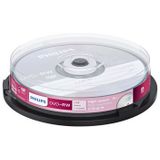 Philips DVD-RW blanco (4,7 GB data/120 minuten video, 1-4x speed opname, 10 spindel)