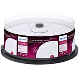 Philips - DVD+R - 8.5GB DL - 8x - Inkjetprintbaar - 25 Stuks