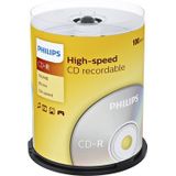 Philips - CD-R 80Min 700MB 52x - Spindel 100 Stuks