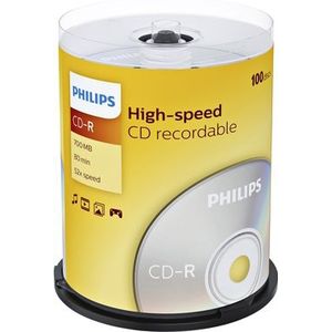 CD-R Philips 80Min 700MB 52x SP (100)