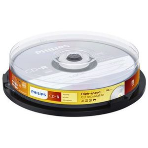 Philips - CD-R 80Min 700MB 52x - Spindel - Inhoud 10 Stuks