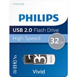 Philips FM32FD05B - USB 2.0 32GB - Vivid - Grijs