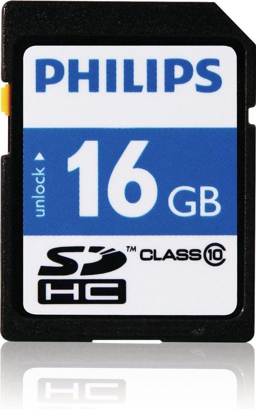 Philips SD Kaart 16GB - Class 10 - Ultra Speed